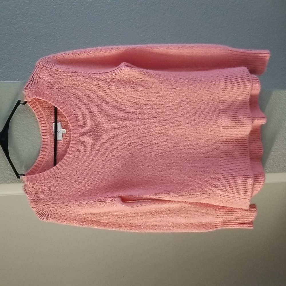 Lou & Grey Peach Crew Neck Fuzzy Sweater Size Small